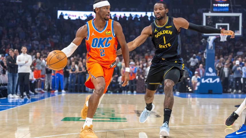 Shai Gilgeous-Alexander, NBA: Golden State Warriors at Oklahoma City Thunder