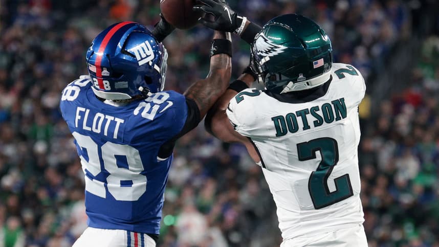 Cor'Dale Flott, NFL: Philadelphia Eagles at New York Giants