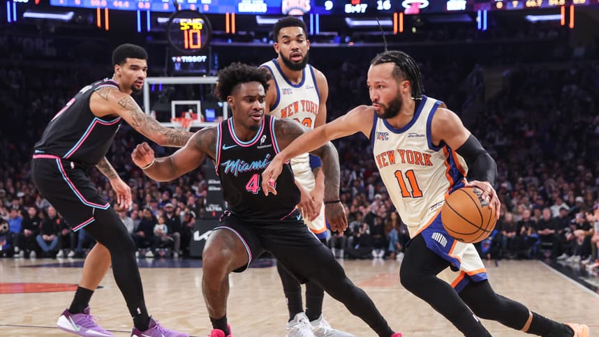 NBA: Miami Heat at New York Knicks