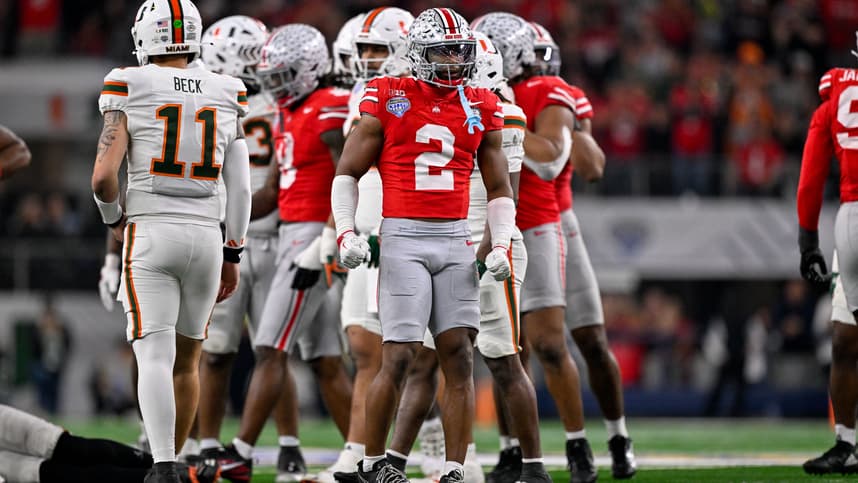 NCAA Football: Cotton Bowl-Miami at Ohio State, new york giants, caleb downs