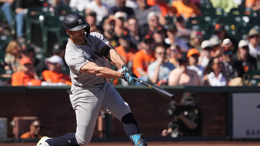 Giancarlo Stanton during a New York Yankees game