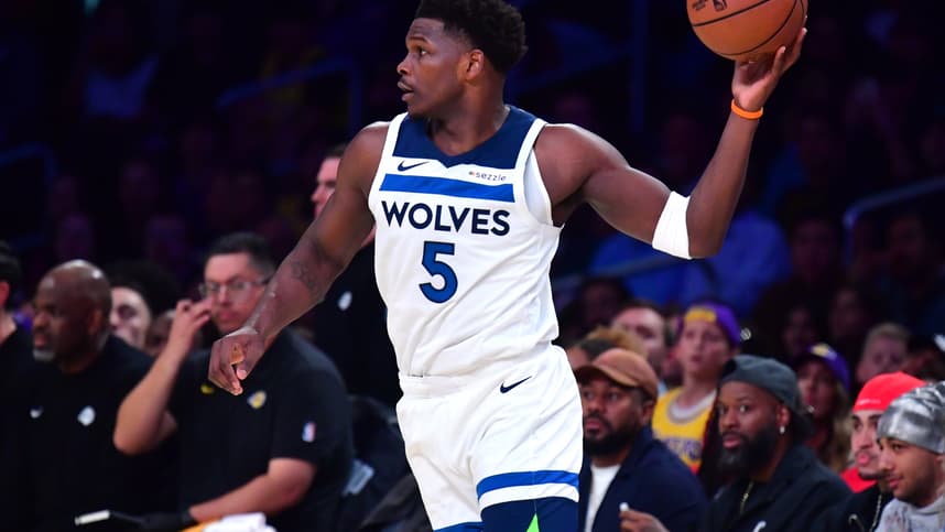Anthony Edwards, Warriors, NBA: Minnesota Timberwolves at Los Angeles Lakers