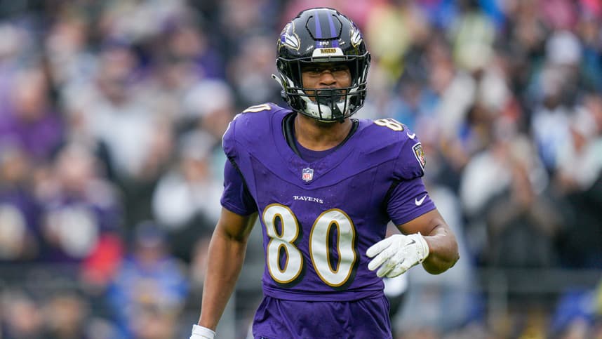 Isaiah Likely, giants, NFL: Los Angeles Rams at Baltimore Ravens