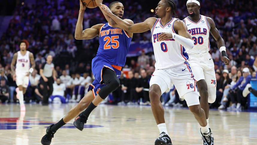 NBA: Playoffs-New York Knicks at Philadelphia 76ers