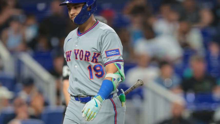 Bo Bichette during a Mets game against the Marlins