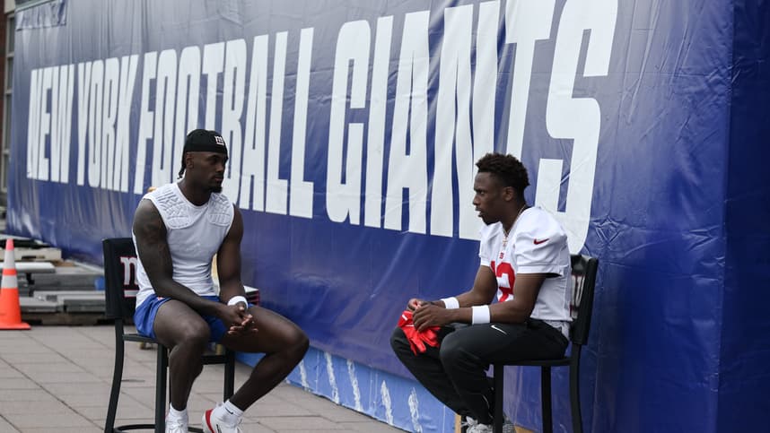 Colton Hood at Giants rookie minicamp