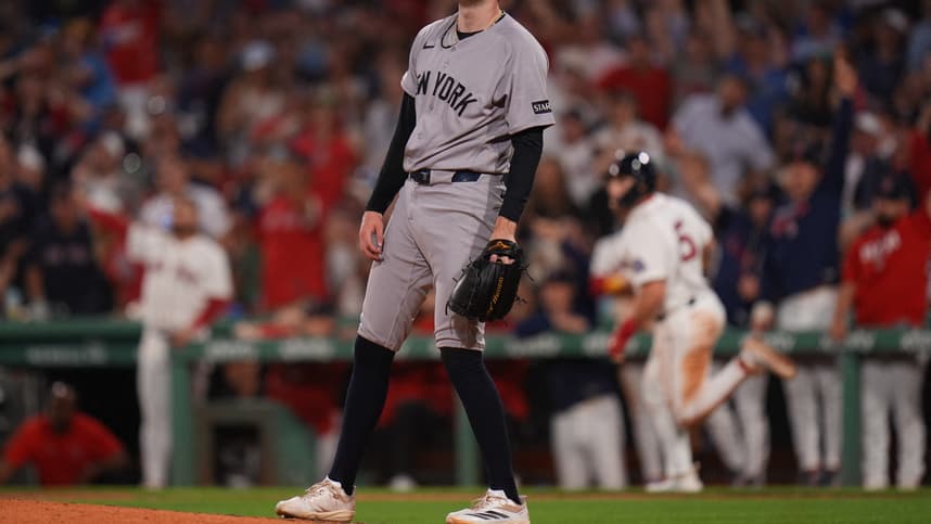 Cam Schlittler in action for the Yankees