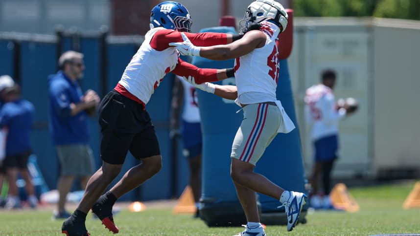 Abdul Carter in action for the Giants
