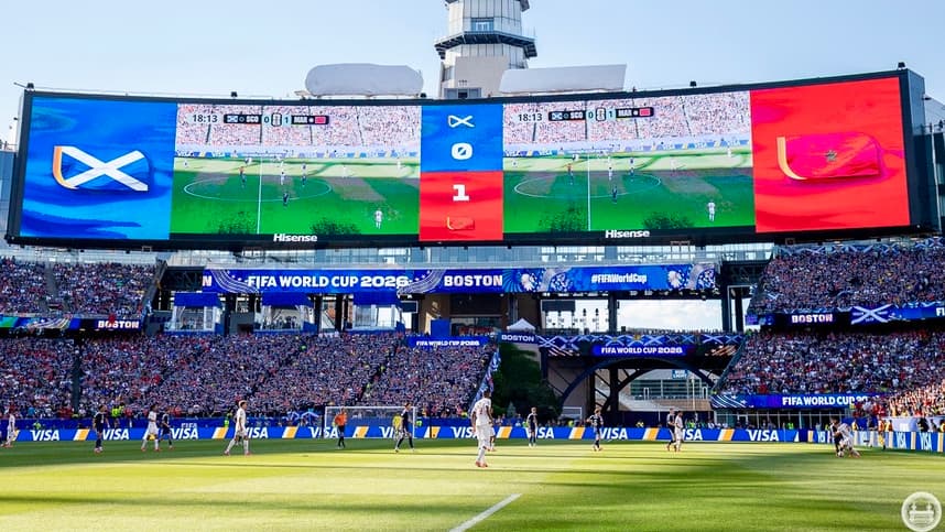 Full house at Boston Stadium during Morocco vs Scotland in the 2026 FIFA World Cup