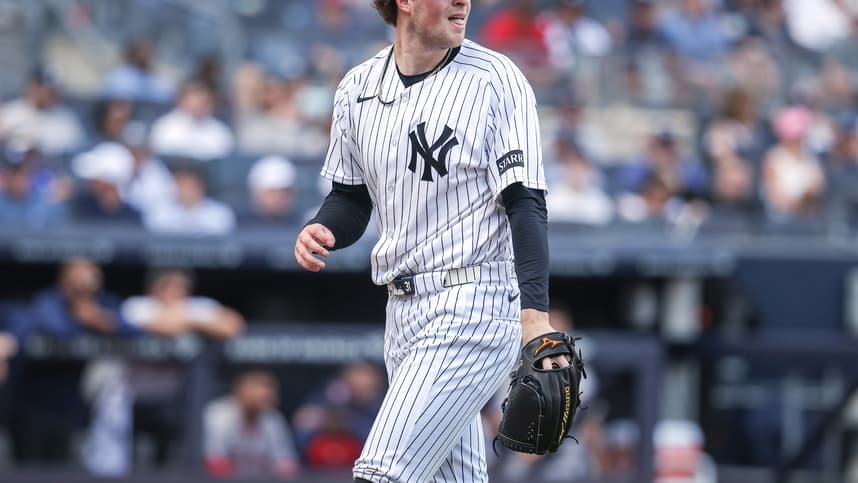 Cam Schlittler pitching for the Yankees