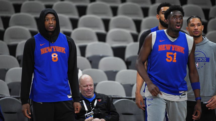 Mohamed Diawara playing for the Knicks