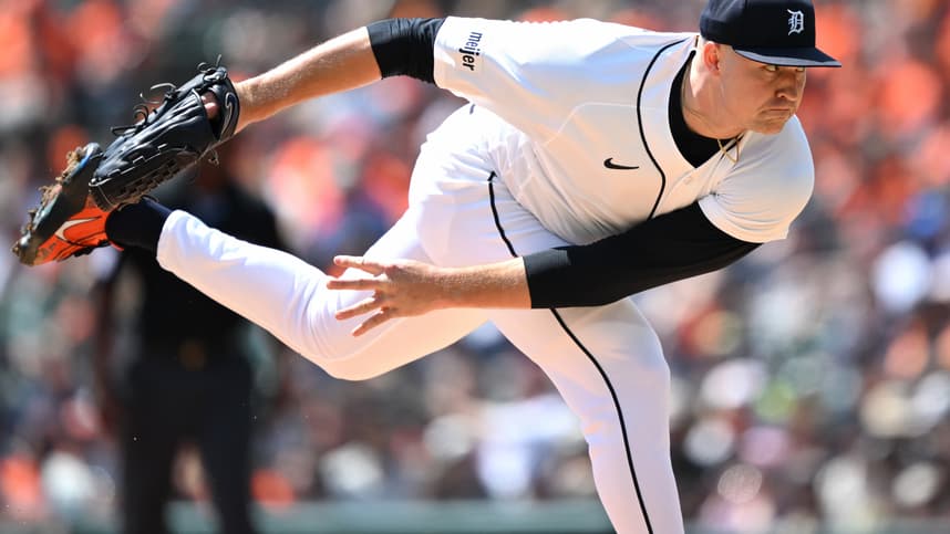Tarik Skubal pitching as a Yankees trade target