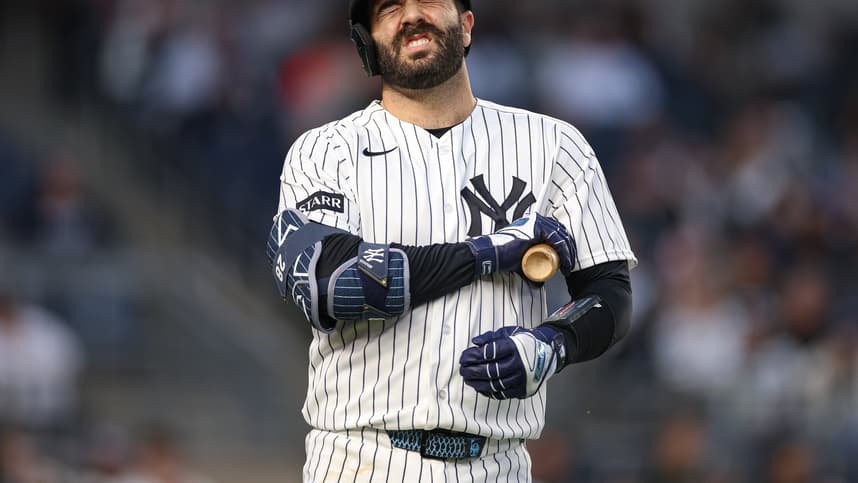 Austin Wells batting for the Yankees