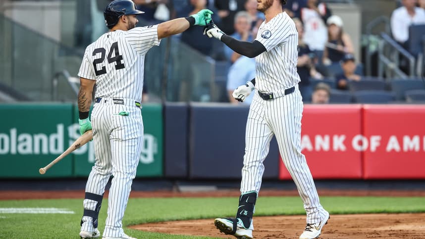 Cody Bellinger hitting for the Yankees