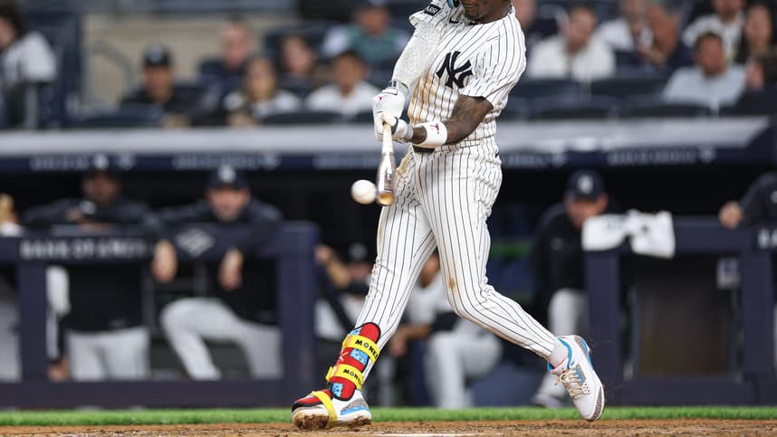 Jazz Chisholm Jr. running the bases for the Yankees