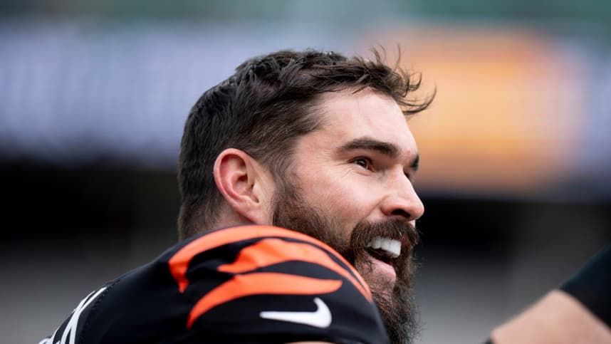 Lucas Patrick before a Bengals game as the Giants weigh his roster path