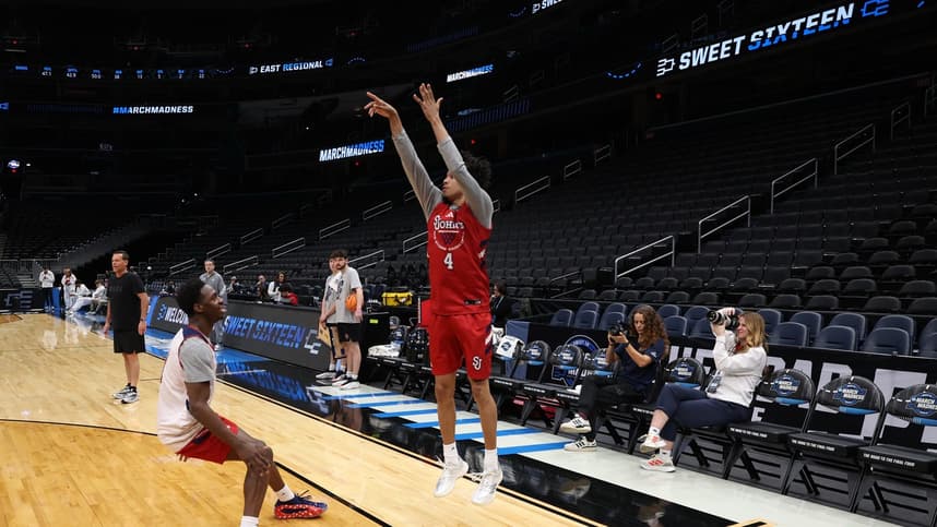 Oziyah Sellers shoots before joining the Knicks for Summer League