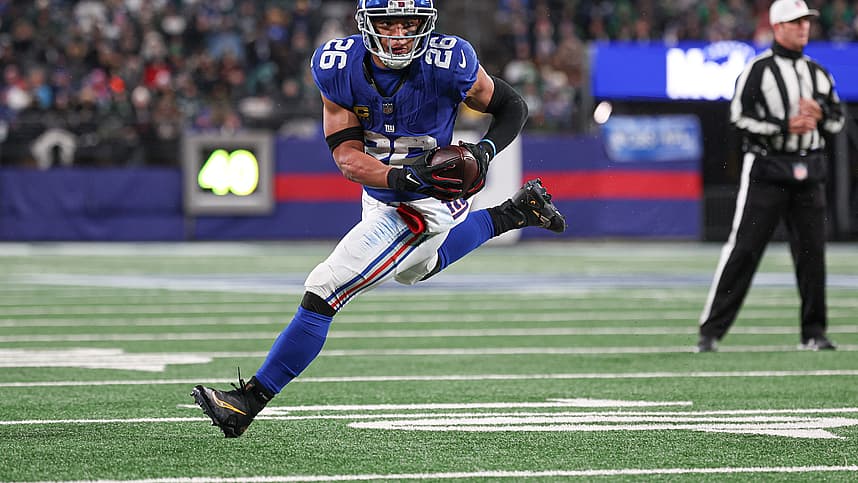 nfl: philadelphia eagles at new york giants, saquon barkley