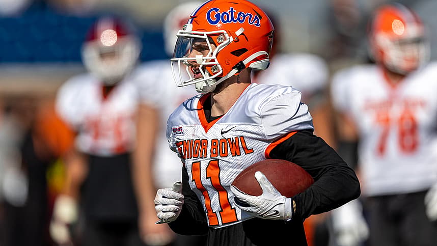 National wide receiver Ricky Pearsall of Florida (11) (New York Giants draft target)