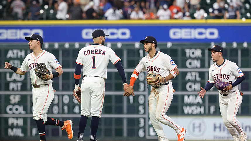 Jeremy Peña playing shortstop as a Yankees trade fit