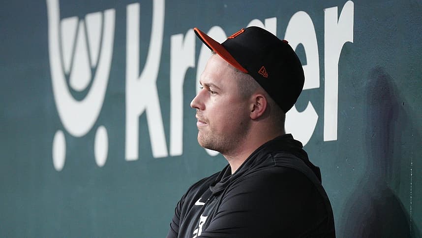 Tarik Skubal sits in the dugout as a Yankees deadline target
