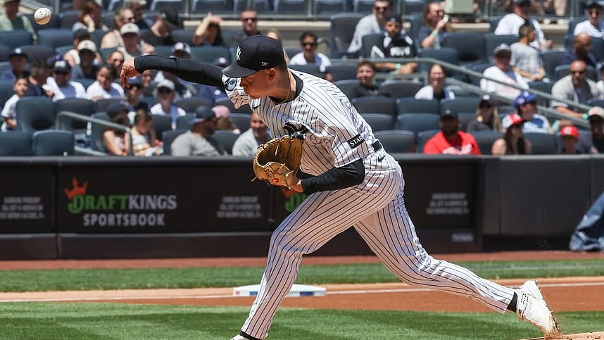 Will Warren pitching for the Yankees at Yankee Stadium