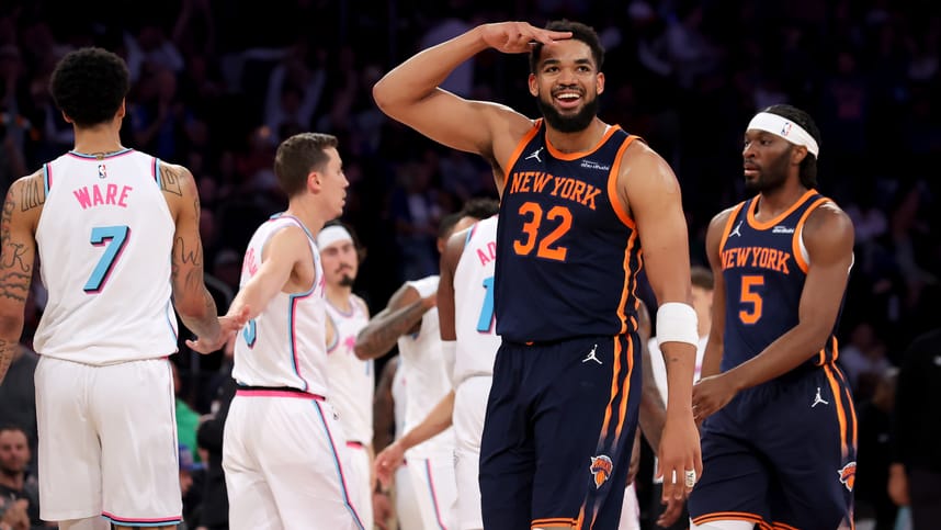 NBA: Miami Heat at New York Knicks