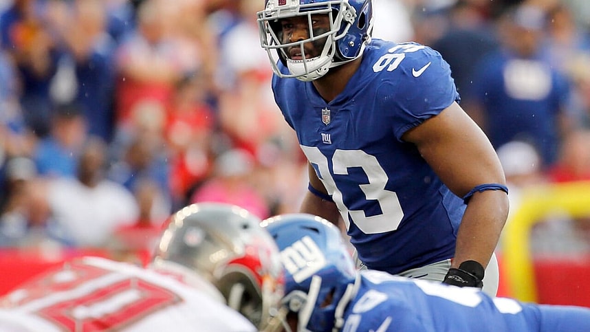 New York Giants linebacker, B.J. Goodson.