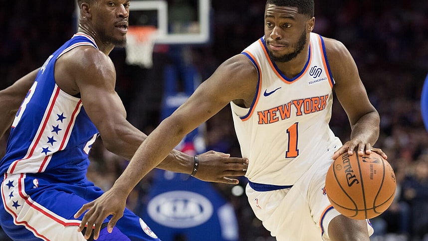 New York Knicks point guard, Emmanuel Mudiay.