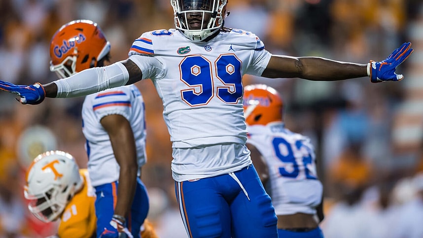 The New York Jets drafted Jachai Polite in the third-round of the 2019 NFL Draft.
