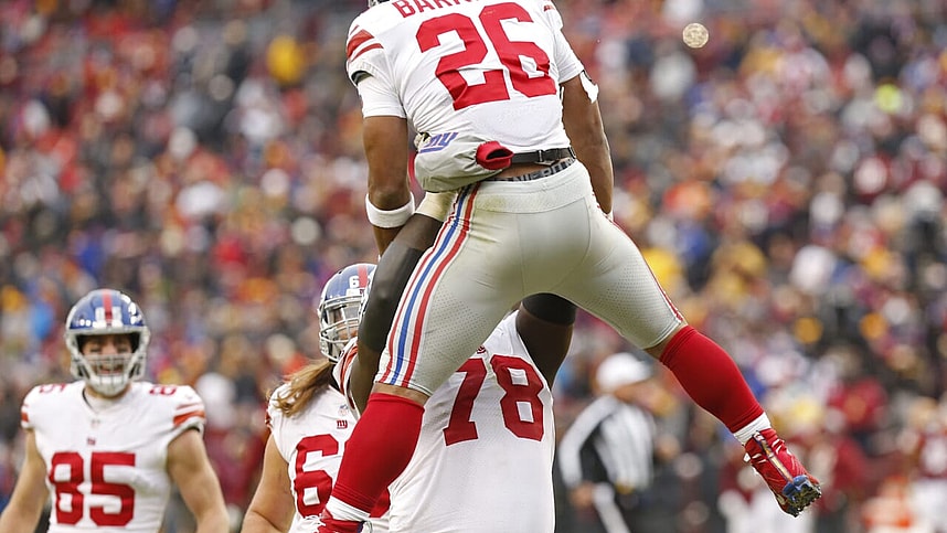 New York Giants running back, Saquon Barkley.