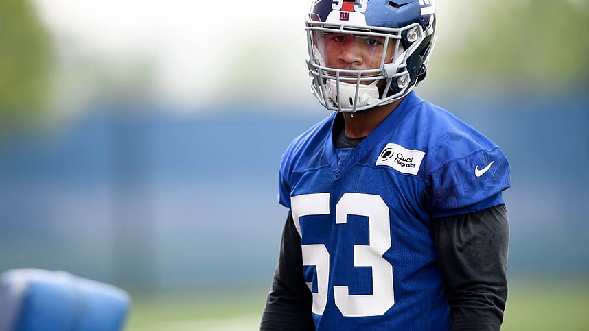 New York Giants rookie, Oshane Ximines.