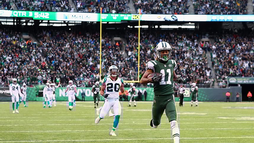 robby anderson running a touchdown against the carolina panthers