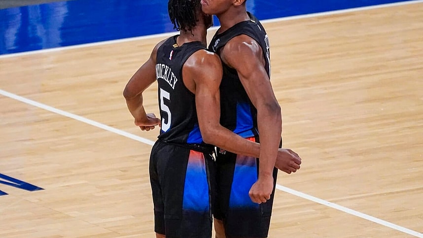 immanuel quickley, rj barrett, new york knicks