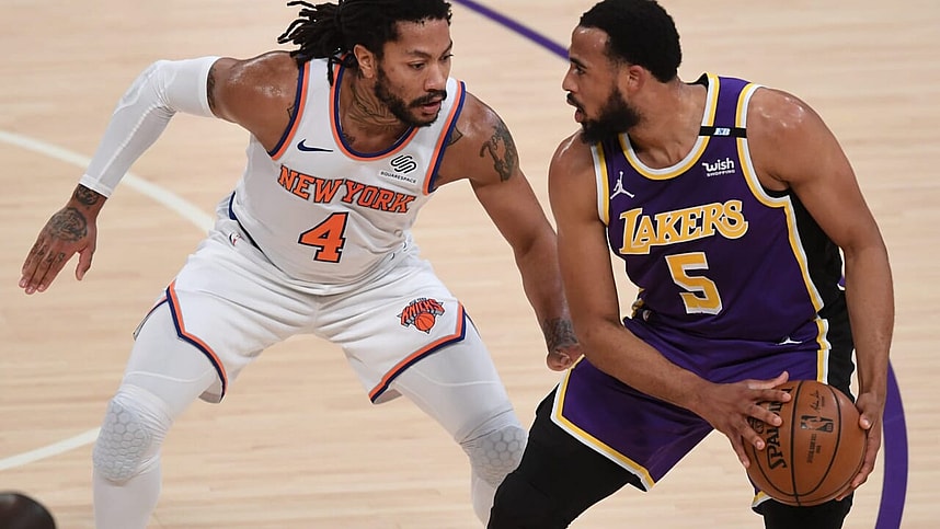 knicks, lakers, derrick rose