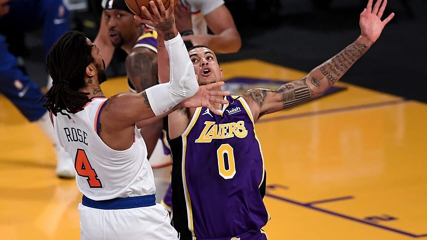 knicks, lakers, derrick rose