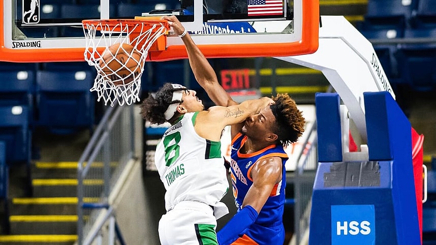 Knicks photo of Miles McBride dunk