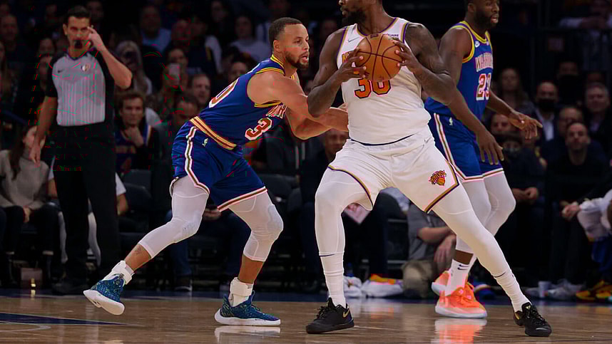 knicks, julius randle, steph curry