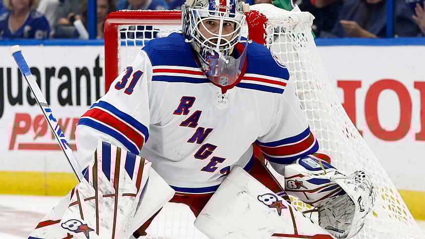 Rangers G Igor Shesterkin in net