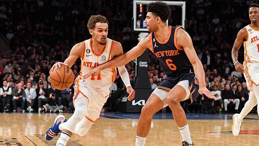 Trae Young, Quentin Grimes, New York Knicks