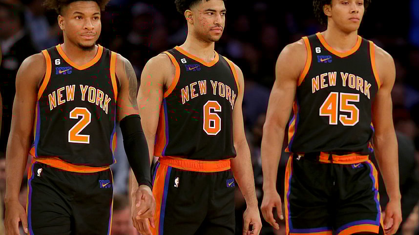 Miles McBride, Quentin Grimes, Jericho Sims, New York Knicks