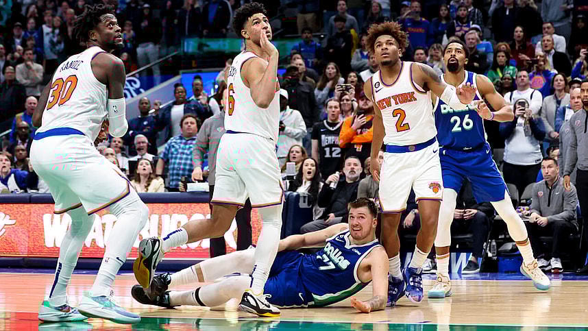 Quentin Grimes, Luka Doncic, New York Knicks