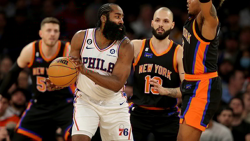 James Harden, Evan Fournier, New York Knicks