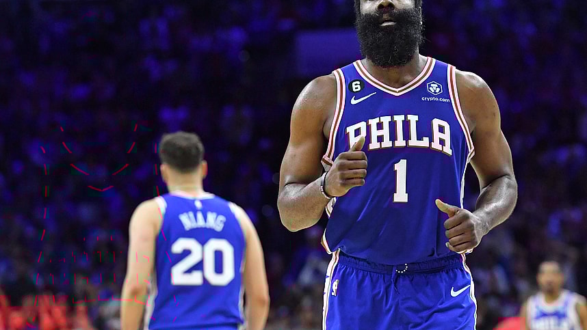 NBA: Playoffs-Boston Celtics at Philadelphia 76ers, knicks, james harden