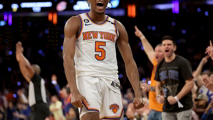 NBA: Playoffs-Cleveland Cavaliers at New York Knicks, immanuel quickley