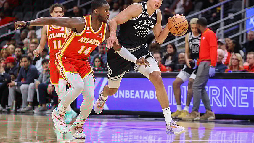 NBA: San Antonio Spurs at Atlanta Hawks, Isaiah Roby, knicks