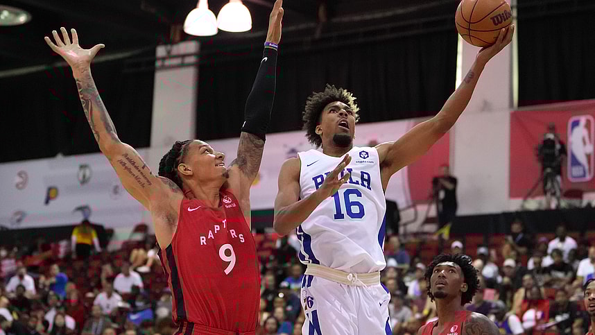 NBA: Summer League-Toronto Raptors at Philadelphia 76ers, Charlie Brown Jr., knicks
