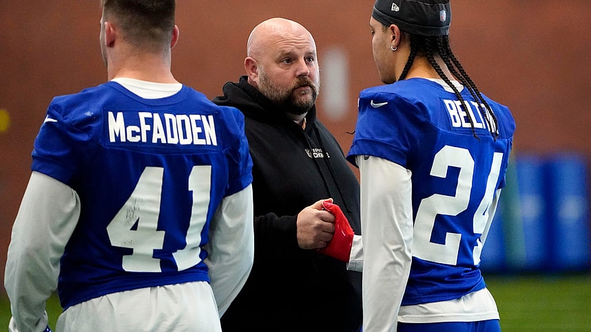 New York Giants, NYG, Giants, Dane Belton, Micah McFadden, Brian Daboll