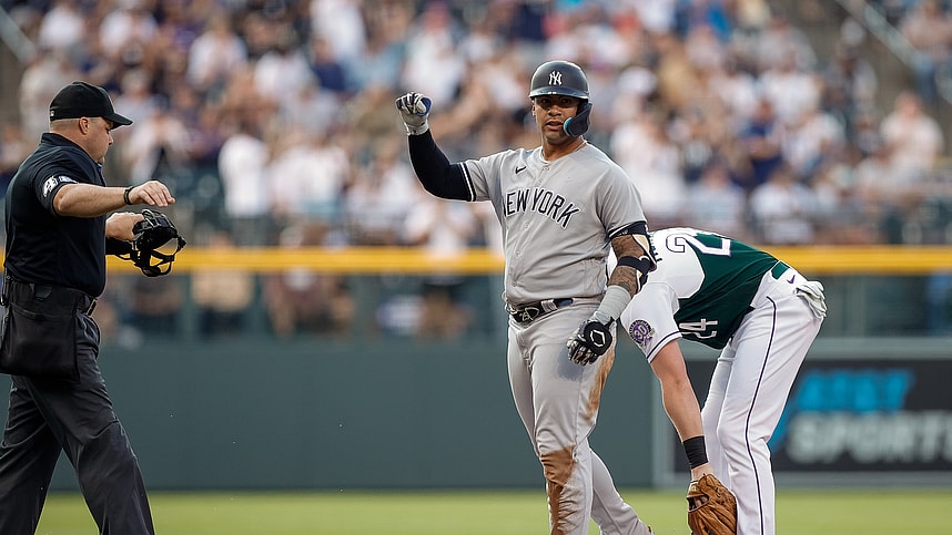 MLB: New York Yankees at Colorado Rockies, gleyber torres