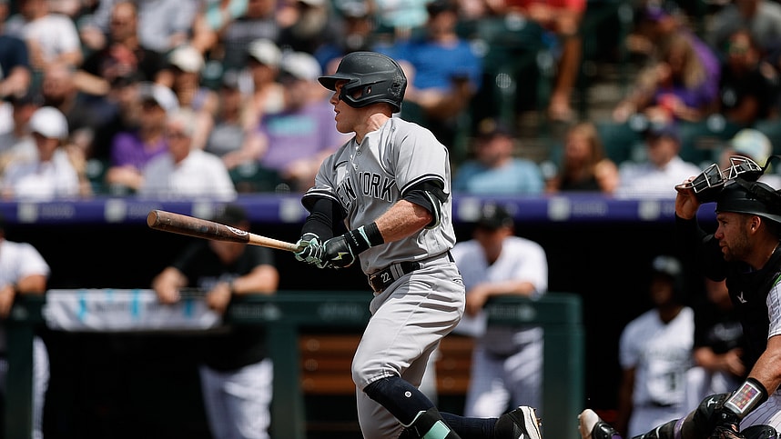MLB: New York Yankees at Colorado Rockies, harrison bader
